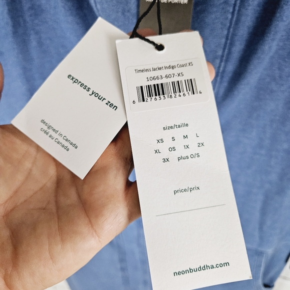 NEON BUDDHA | Timeless 2-button hooded roll sleeve casual jacket - Picture 6 of 10